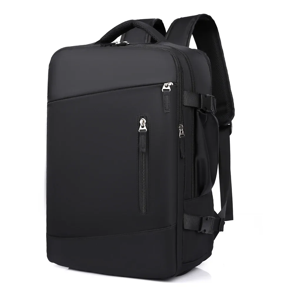 sac à dos de voyage oxford de grande capacité, sac à dos de loisirs simple pour hommes et femmes, compartiment à chaussures indépendant, interface usb