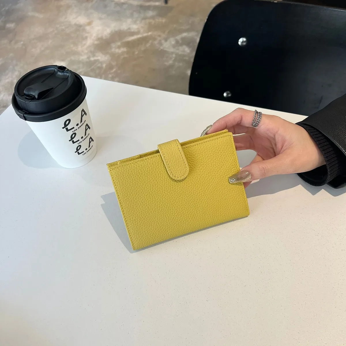 porte-passeport en cuir véritable ultra-fin avec nom personnalisé, porte-cartes multifonctionnel, porte-billets, sac de rangement