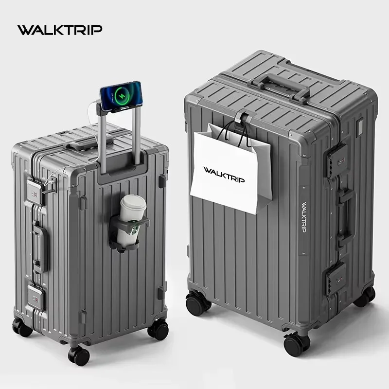 valise à roulettes de grande capacité de 30 pouces, valise rigide en pc pour femmes, valise de voyage pour hommes avec cadre en aluminium, serrure tsa