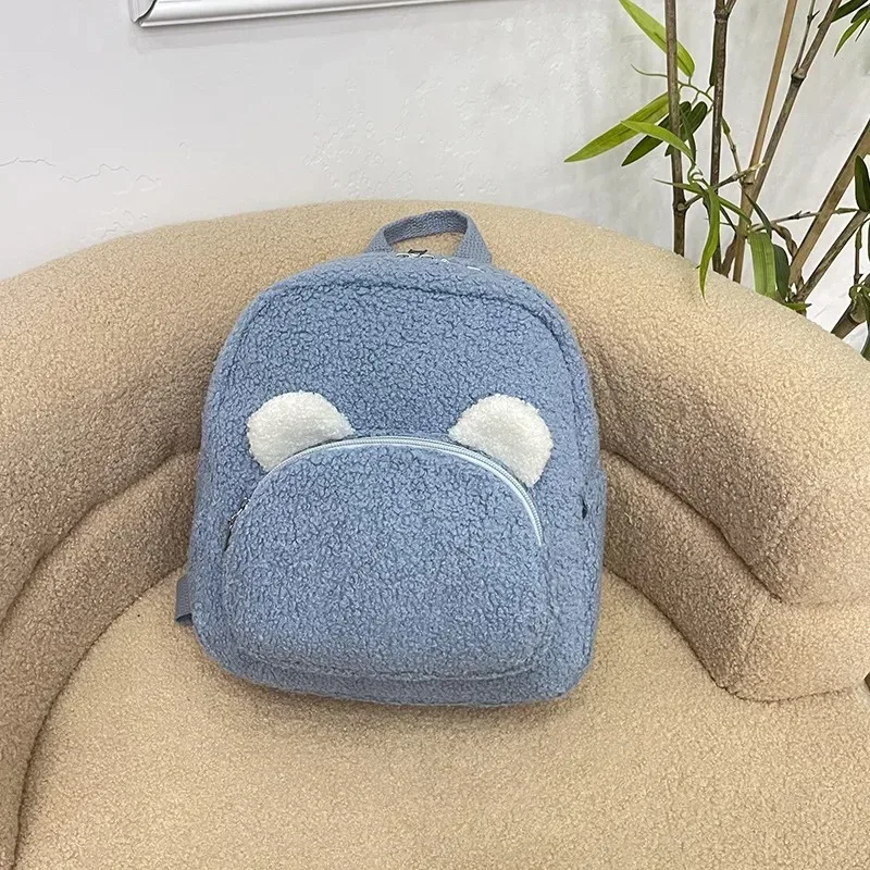 nom personnalisé petit sac à dos à bandoulière décontracté personnalisé femmes filles mignon ours modèle sac à dos en peluche enfant en bas âge sac à dos pour les filles