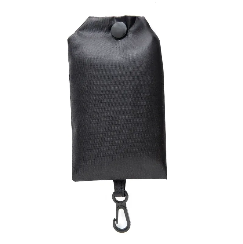 sac de shopping en polyester uni pour femmes, écologique, pliable, réutilisable, sac fourre-tout portable pour les courses et les voyages.