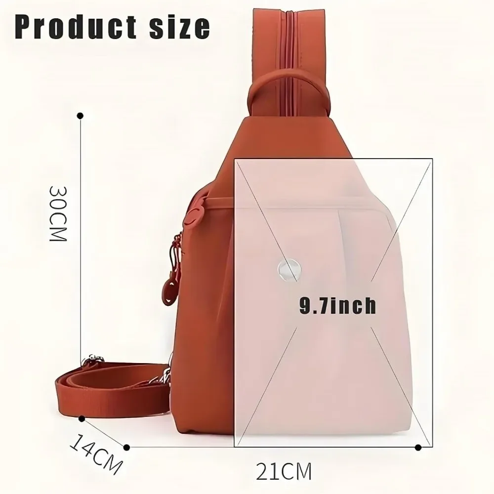nouveau sac à dos en tissu oxford grande capacité, sacs de poitrine imperméables, sac à bandoulière multi-usages multi-couches pour la randonnée en extérieur