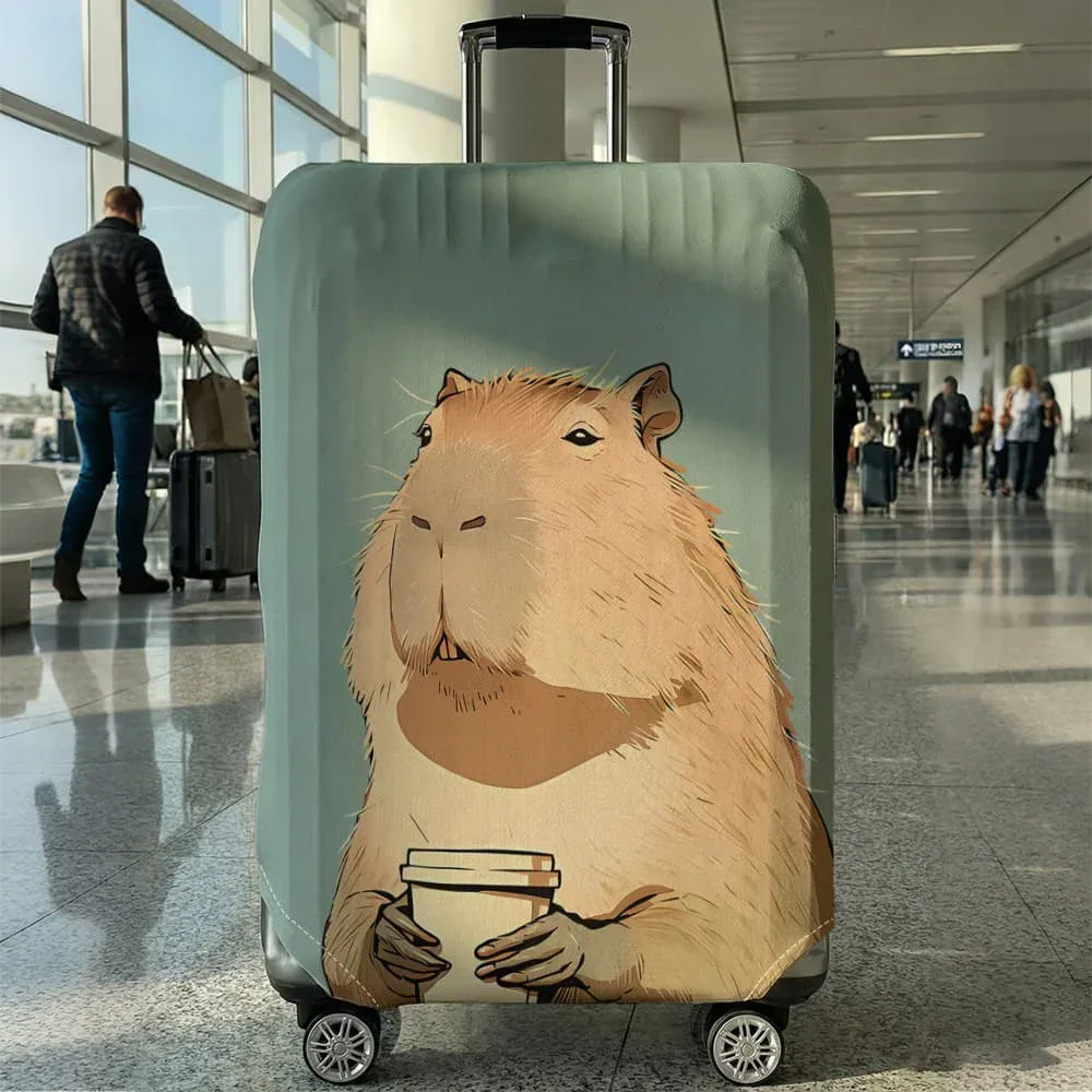 housse de protection pour bagages à motif animal, ensemble adapté aux bagages de 18 à 32 pouces, housse de poignée de valise, accessoires de voyage