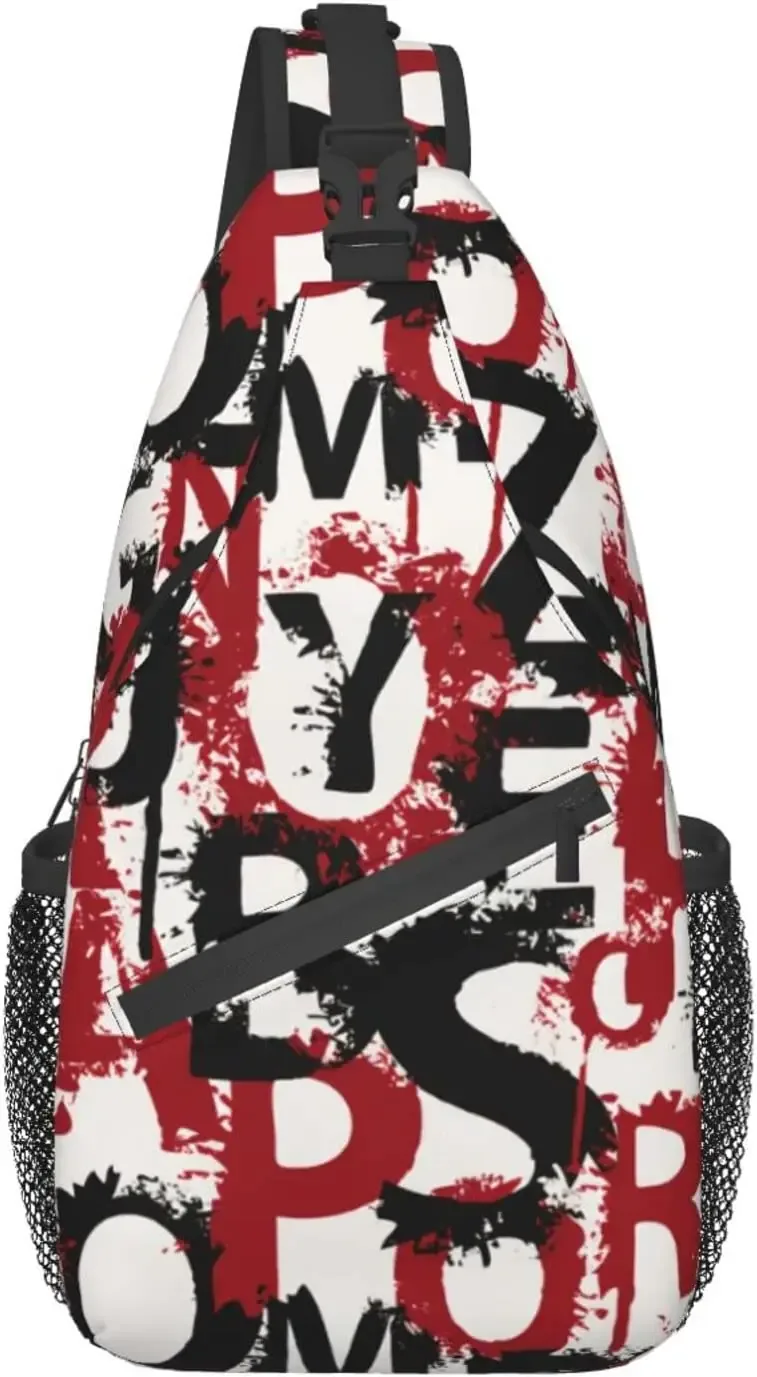 sac à bandoulière musical pour femmes et hommes, proximité de la main, motif sans couture, sacs initiés, sac à dos décontracté, sac de poitrine