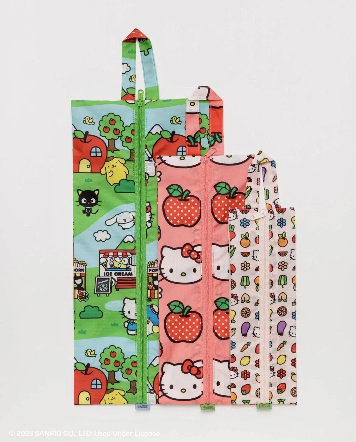 Sac de rangement de voyage Hello Kitty, ensemble de trois pièces, organisateur de bagages pour la maison et les voyages, tri portable des vêtements, des sous-vêtements et des chaussettes B