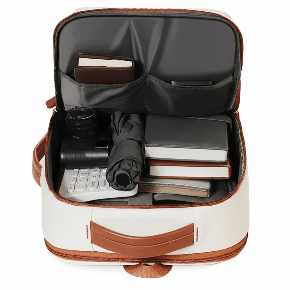 sac à dos pour ordinateur portable de grande capacité, multi-poches, résistant à l'usure, extensible, en maille respirante, anti-éclaboussures d'eau