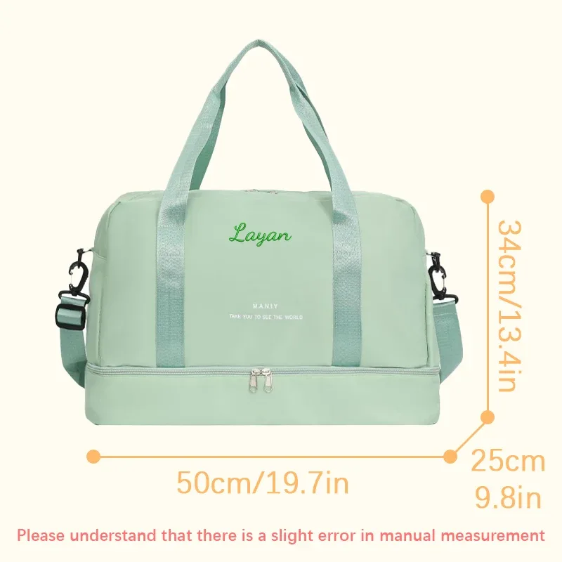 broderie personnalisée/style standard 2 options, sac de voyage de grande capacité, sac à main, saison de rentrée scolaire, super cadeau!
