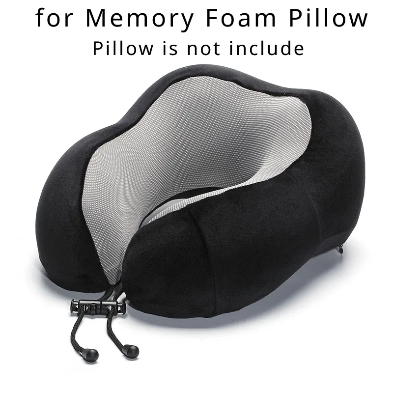 sac de rangement d'oreiller en mousse à mémoire de forme pour avion de voyage portable, sac de rangement d'oreiller en forme de cylindre, appui-tête de voyage, organisateur de coussin, sac d'emballage