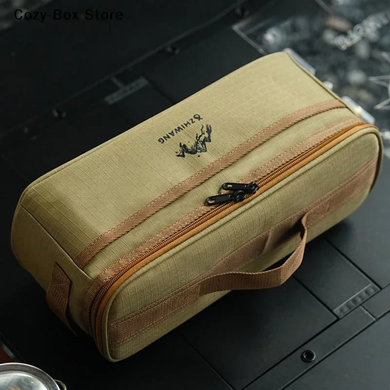 [zy] sac de rangement pour vaisselle de camping en plein air, grande capacité, pochette à couverts, sacs de pique-nique multifonctionnels portables, sac à main imperméable