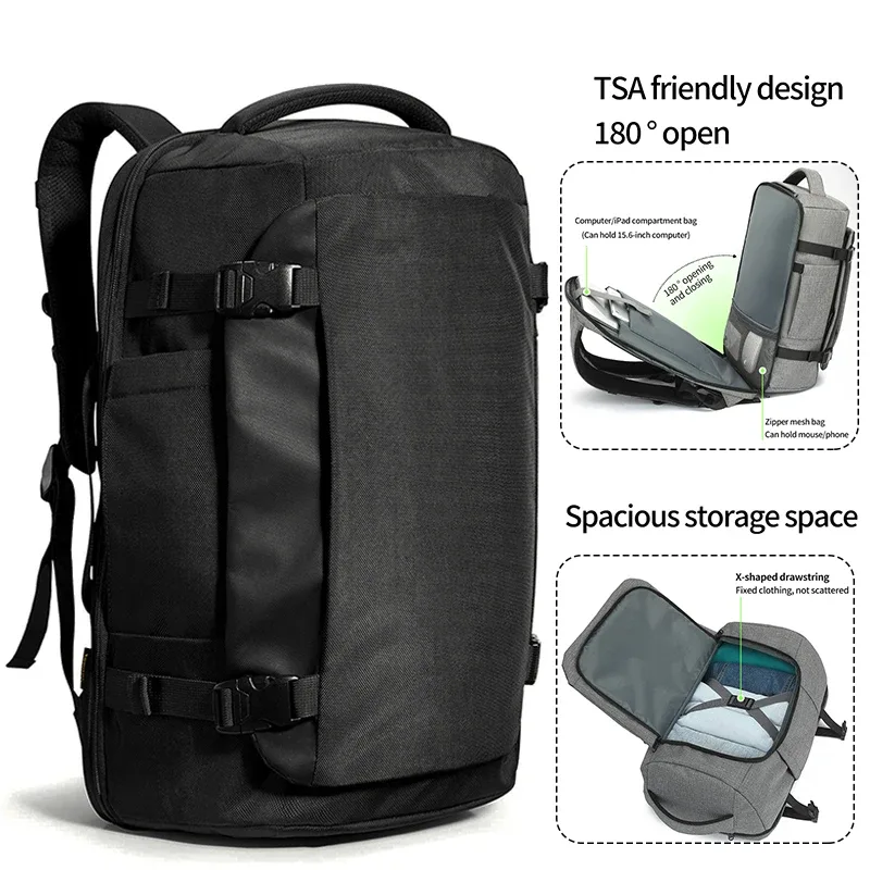 sac à dos de voyage 28l, imperméable et léger, sac à dos professionnel pour bagage à main, adapté aux voyages d'affaires de courte distance