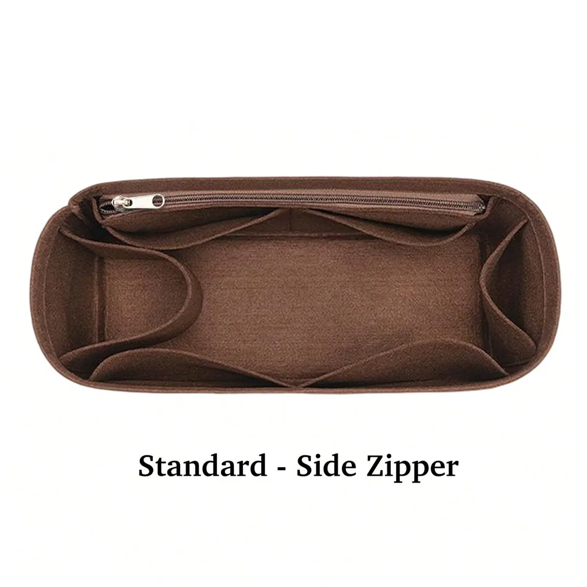 organisateur de sac fourre-tout en feutre avec fermeture éclair, séparateur de sac à main pour l'intérieur du sac, compatible avec les sacs fourre-tout longchamp neverfull speedy