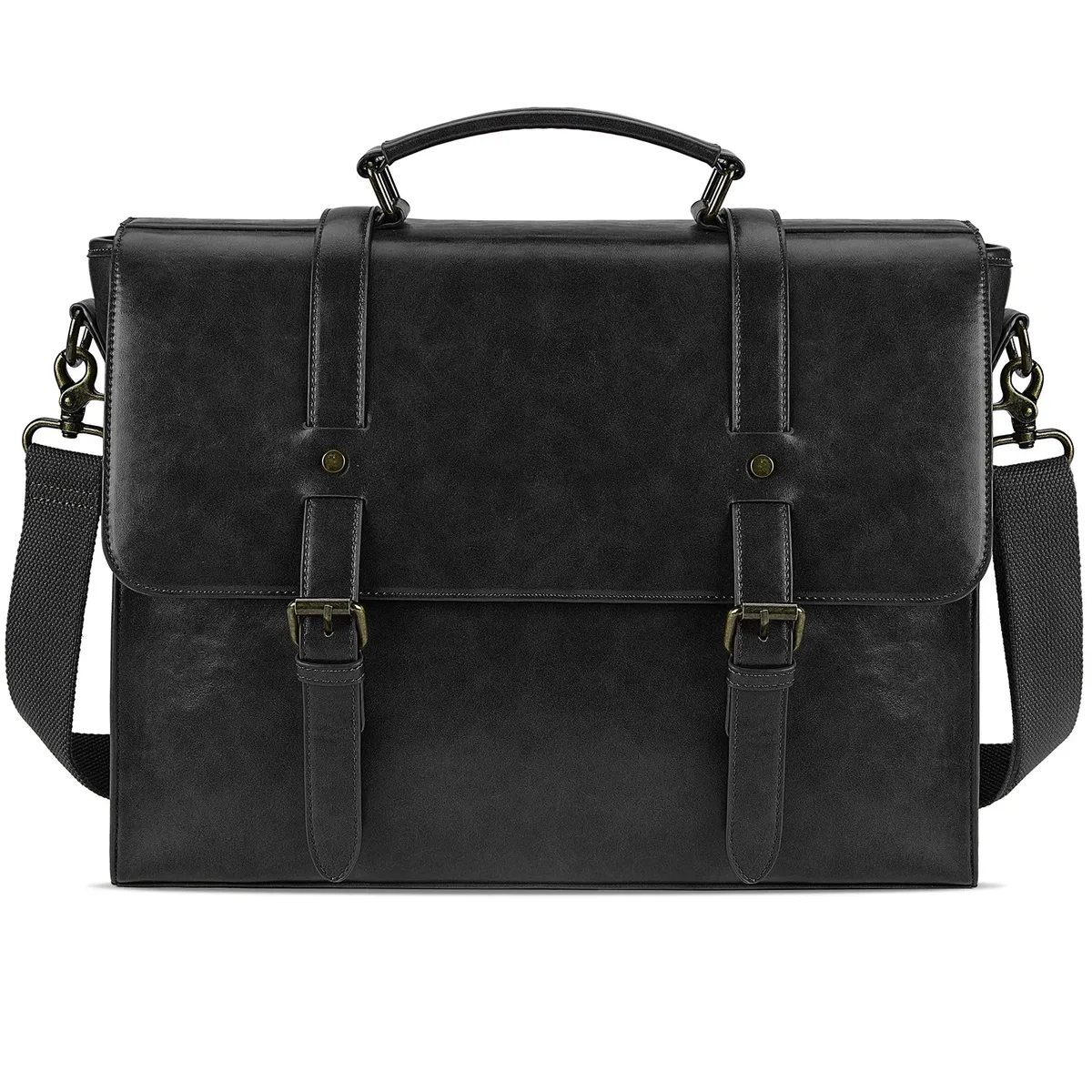 sac bandoulière vintage en pu pour homme, sacoche d'affaires pour ordinateur portable, sac messager