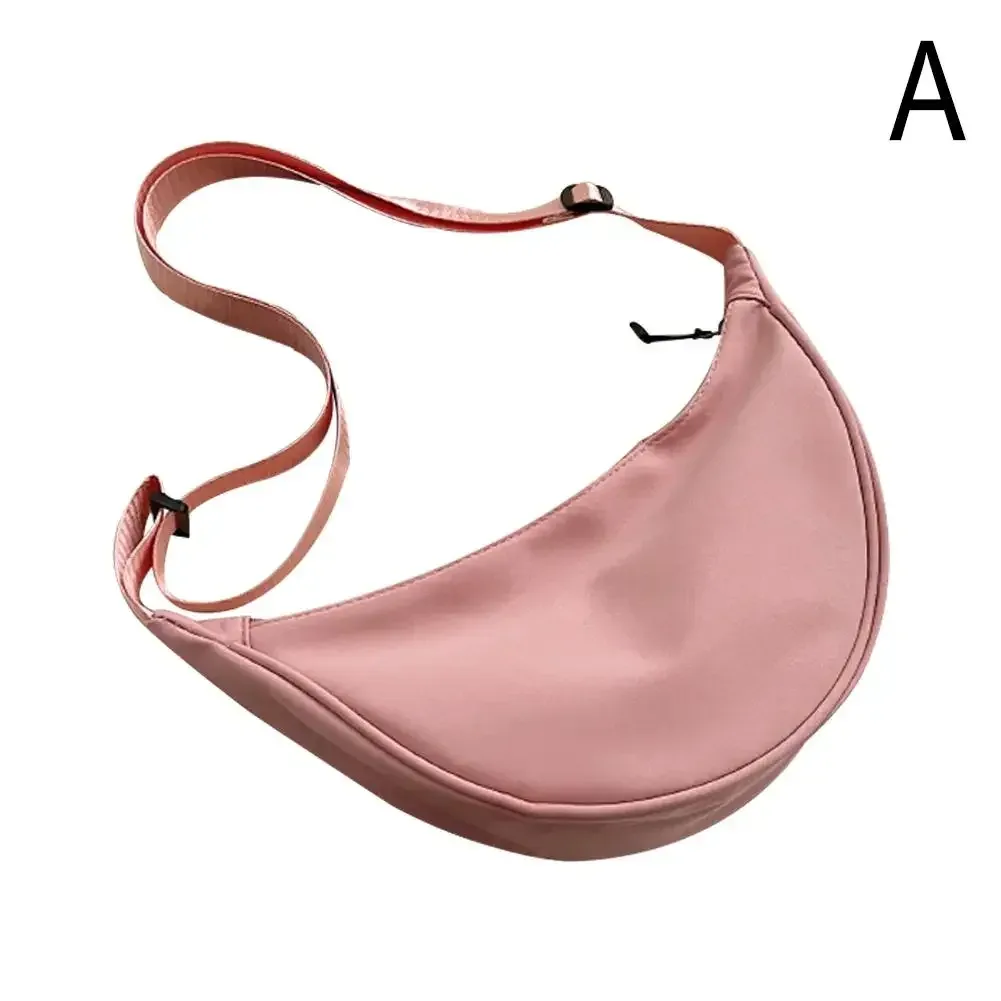 sac à bandoulière en nylon pour femmes, mode portable décontracté hobos sport poitrine sac sous les bras étudiants forme de boulette épaule b x7r8