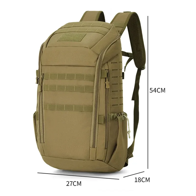 sac à dos d'escalade tactique pour hommes, sac de sport de voyage, grande capacité, randonnée en plein air, camping, pêche, bagages, week-end, cyclisme