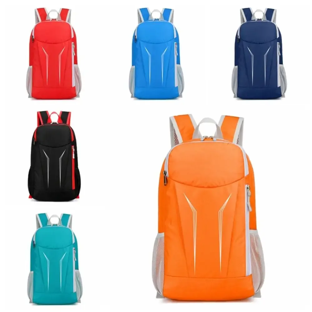 sac à dos de montagne pliable simple, sac à dos de cyclisme en nylon avec fermeture éclair, imperméable, grande capacité, sac à dos de voyage, camping