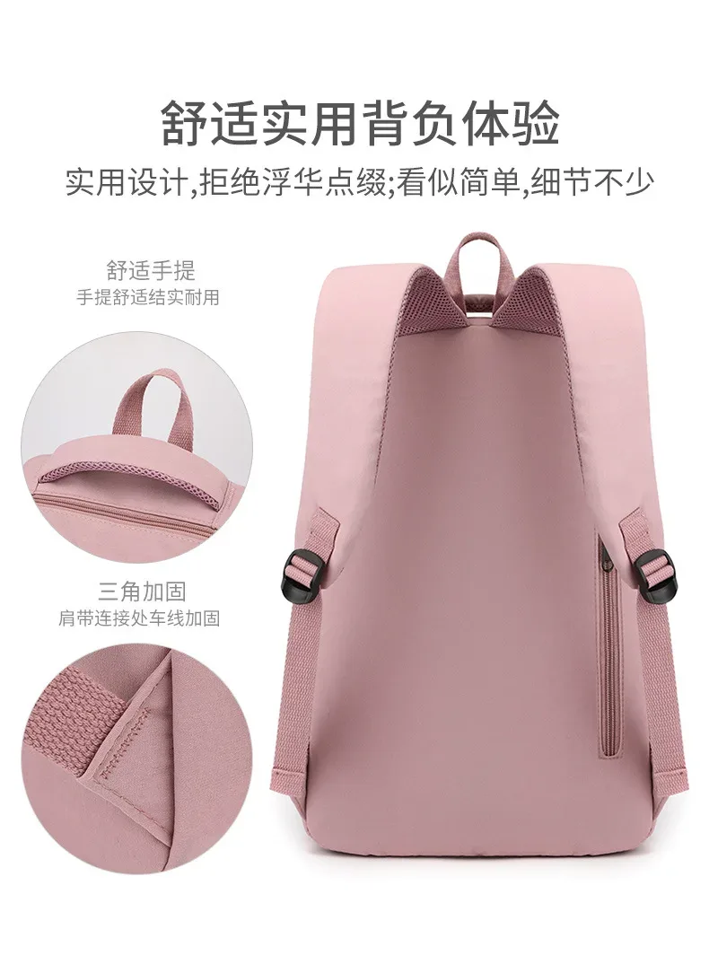 sac à dos d'école en nylon pour adolescent, grand cartable de voyage pour fille et garçon