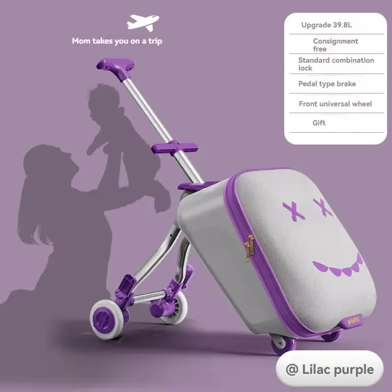 coffre pour enfants de dessin animé, boîte pour bébé, sac de voyage pour enfant, voiture pliable de 20 pouces