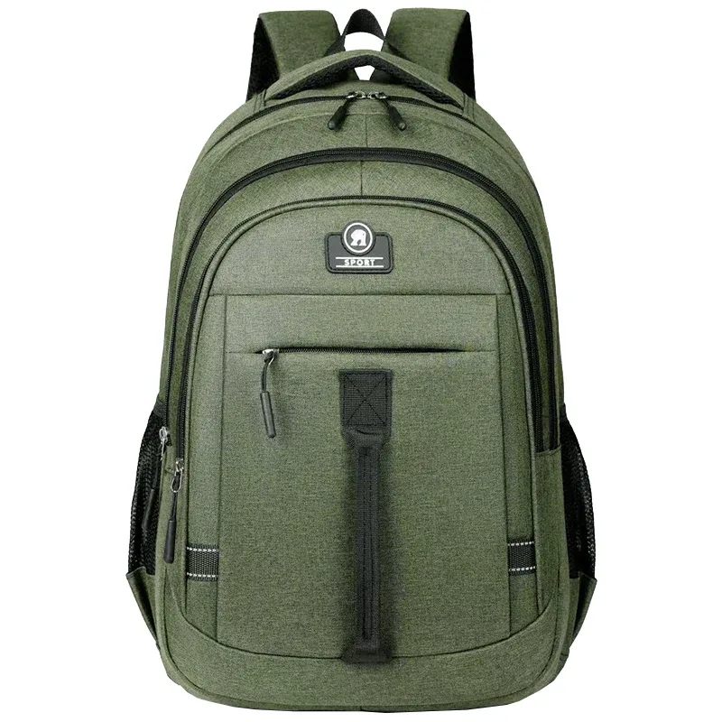 le sac à dos pour hommes convient aux voyages d'affaires. il a un design à main avec plusieurs poches et est un sac de livre.