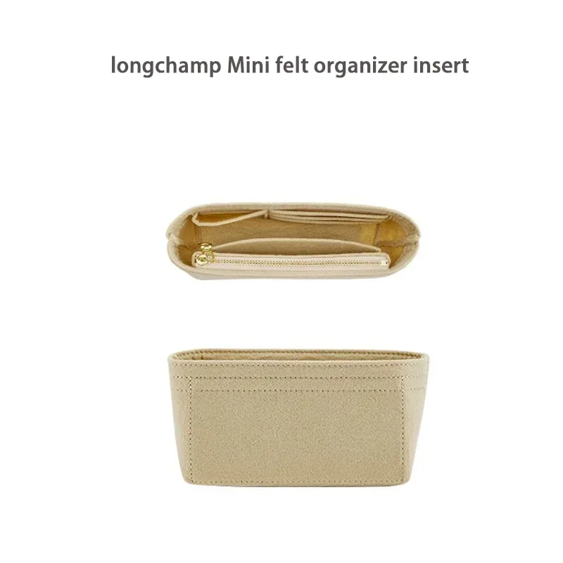 organisateur insérer pour longchamp grand petit mini taille fourre-tout sac feutre sac de rangement sac à main insérer sac à main doublure sacs accessoires