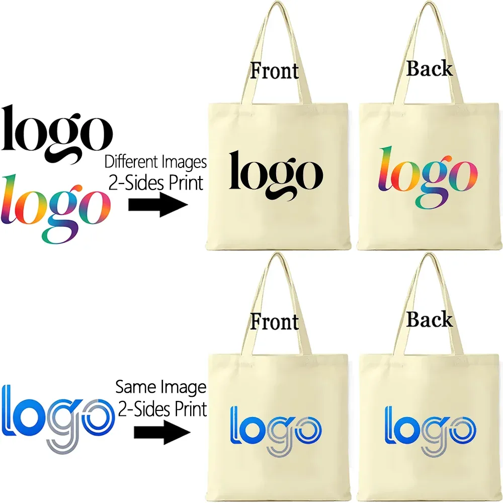 grands sacs fourre-tout en toile 40x42cm personnalisables avec logo, sacs à main réutilisables, cadeau pour demoiselles d'honneur, mariée, étudiants, sac de voyage pour femmes