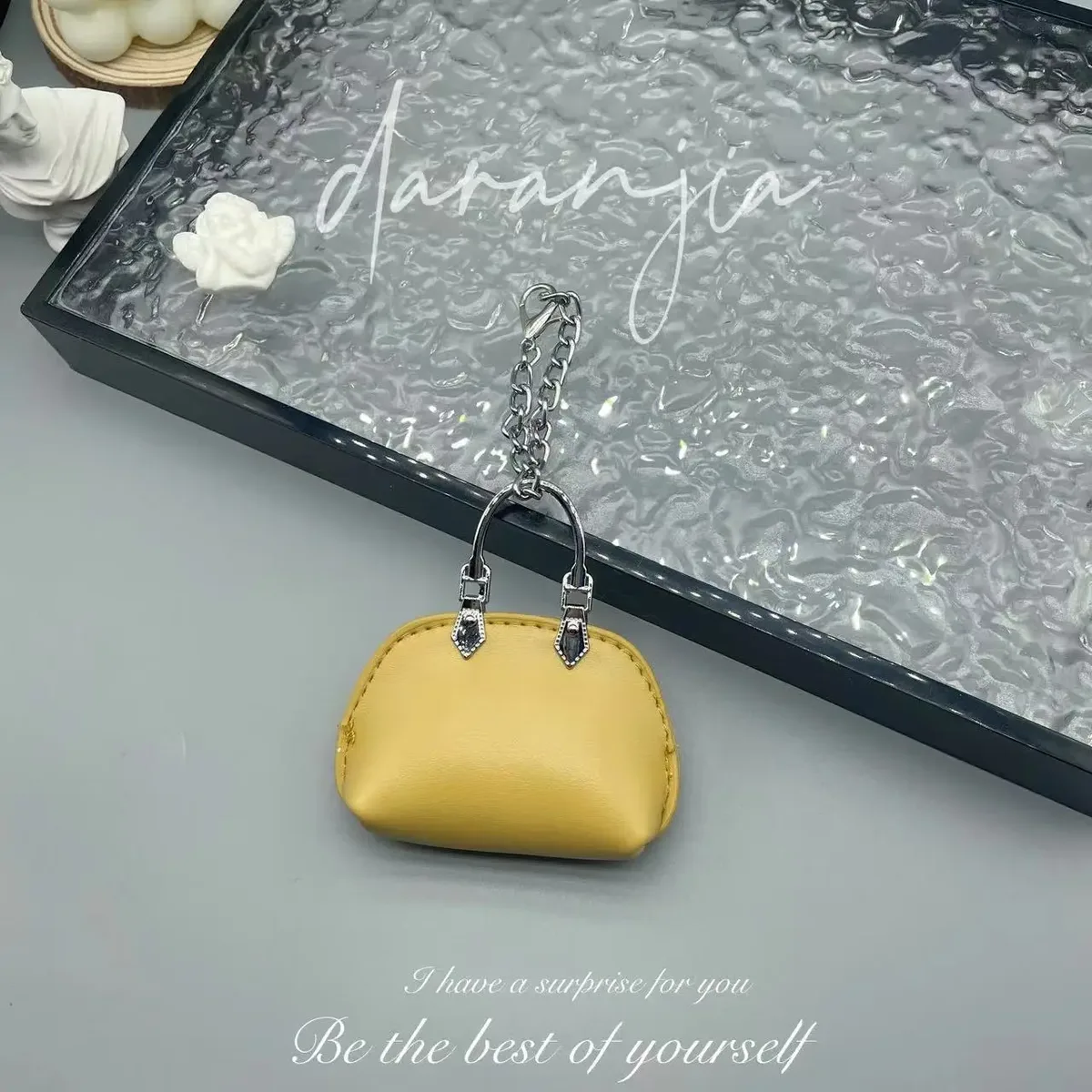 mini petit sac exquis sac pendentif chaîne coquille sac porte-clés sac à bandoulière décoration cadeau créatif bricolage femmes sac accessoire