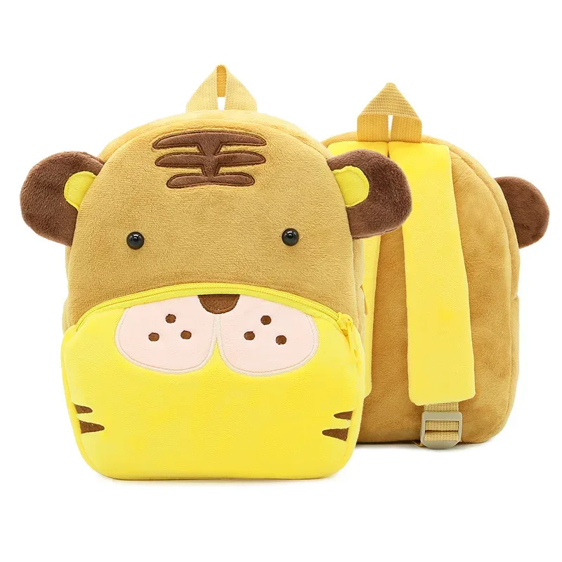 sacs à dos d'animaux de dessin animé 3d pour enfants, sac d'école en peluche douce pour enfants de la maternelle, cartables kawaii pour enfants, filles et garçons