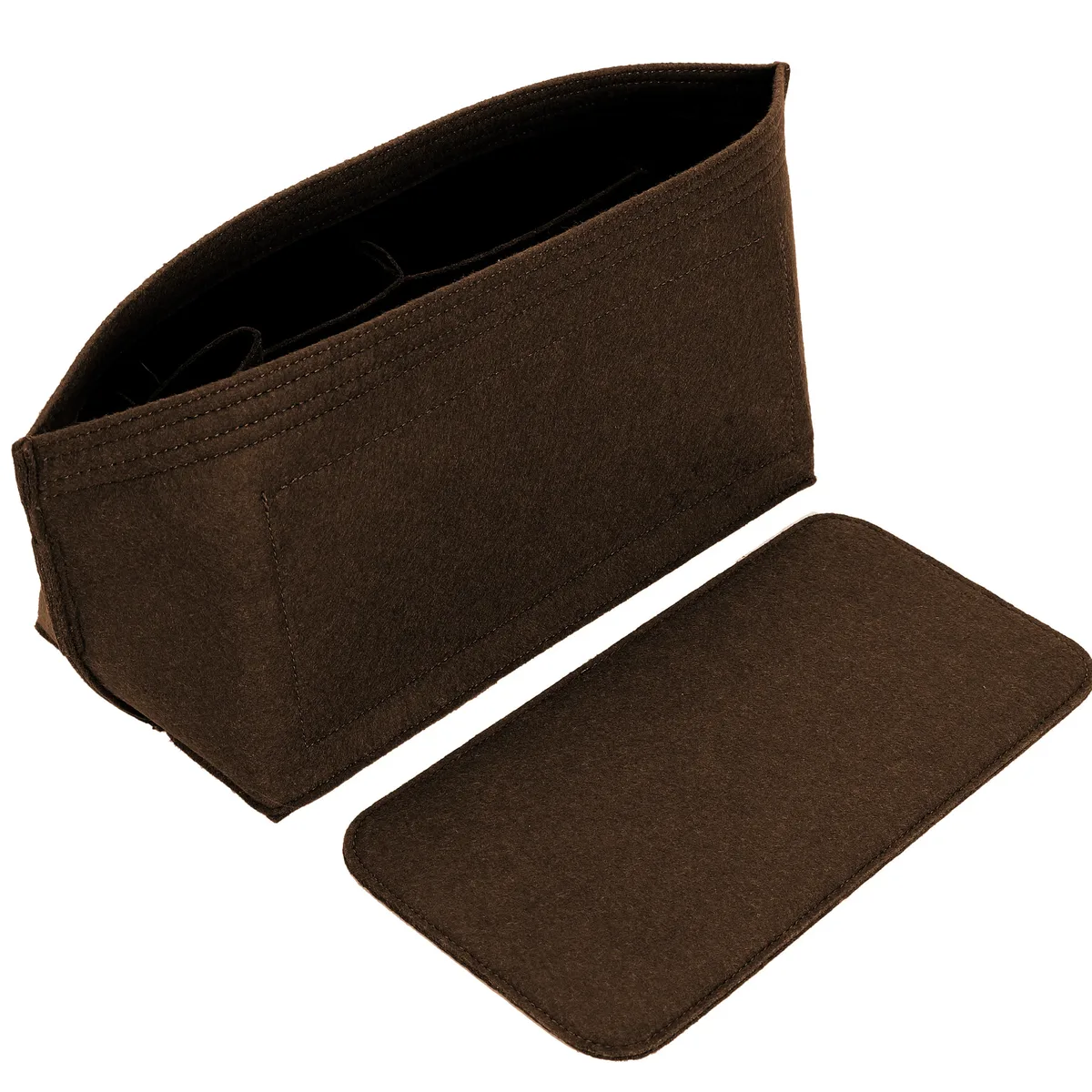 organisateur de sac à main en feutre avec fermeture éclair et 10 poches, grand format, pour sacs fourre-tout et sacs de voyage