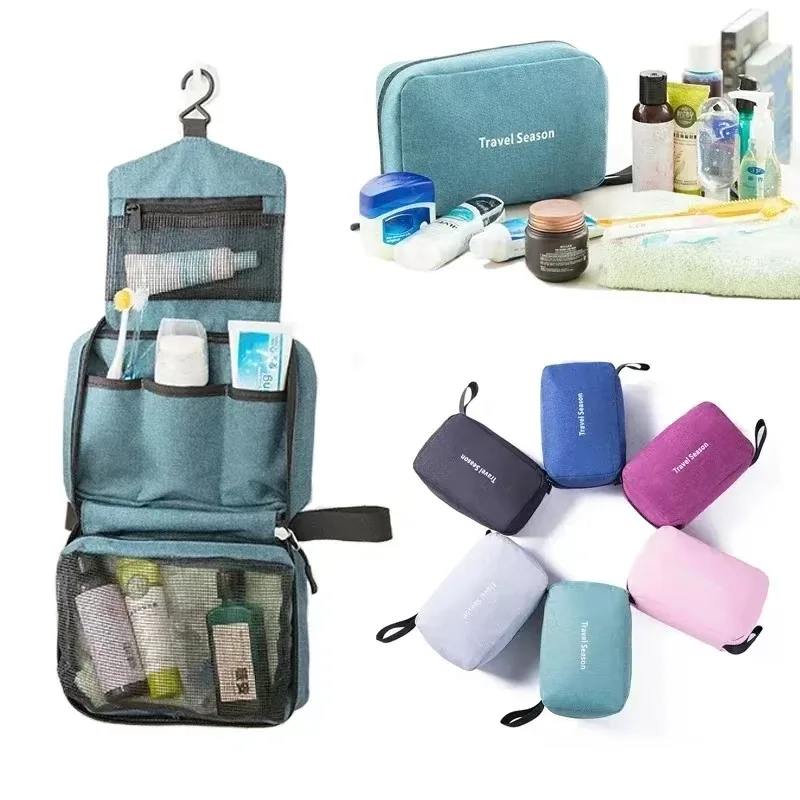 Hommes femmes toilette maquillage cosmétique trousse de maquillage pochette voyage organisateur pour trousse de toilette insérer beauté douche nécessaire vanité