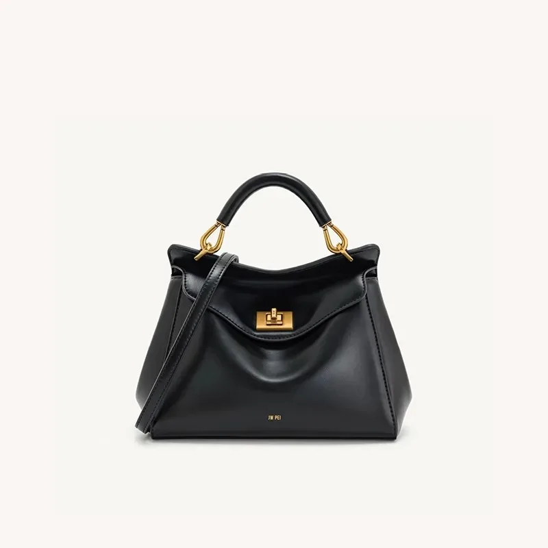 sac lock bag jw pei, sac à bandoulière en cuir véritable tendance, lucia lock bag, sac à main polyvalent haut de gamme