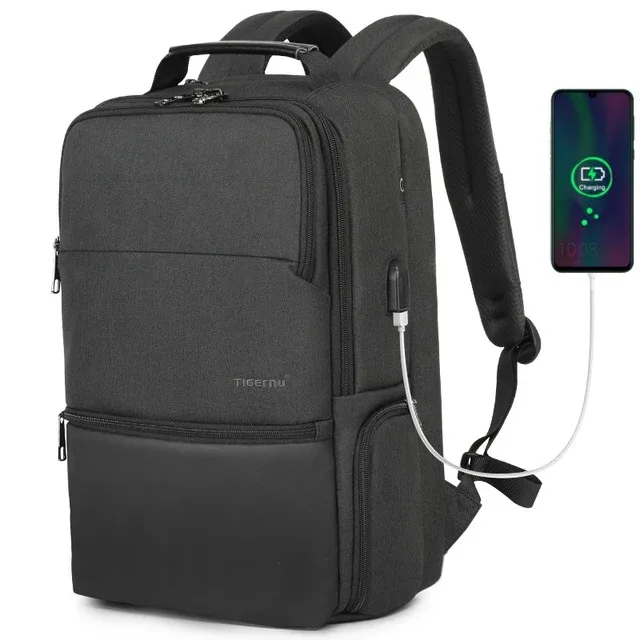 tigernu hommes sac à dos extensible 15.6-19 pouces sac à dos pour ordinateur portable pour hommes rfid anti-vol sac de voyage cartable cabine sacs sac à dos