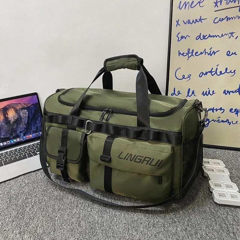 sac de sport et de voyage en nylon grande capacité pour hommes et femmes