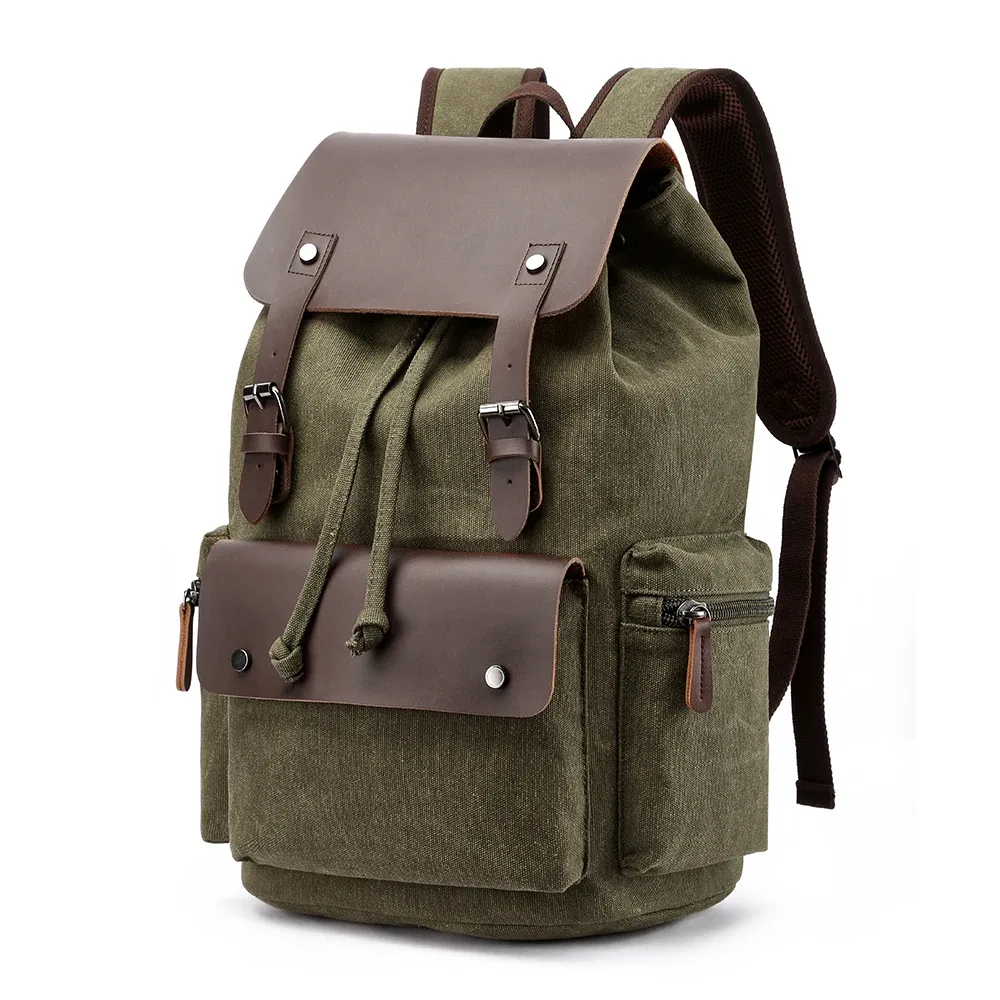 sac à dos rétro en toile pour hommes, grande capacité 20-35l, sac antivol, résistant à l'usure, pour adolescents, livraison directe