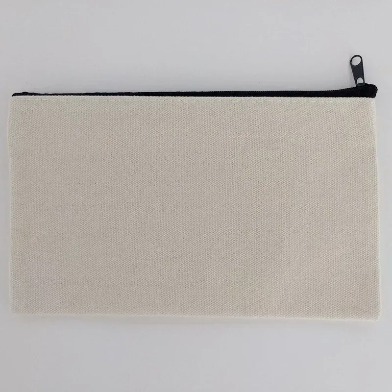 sacs de maquillage en toile blanche, organisateur d'étudiants, trousse à crayons, sac d'école de papeterie, sacs artisanaux de bricolage, sacs de rangement portables de voyage