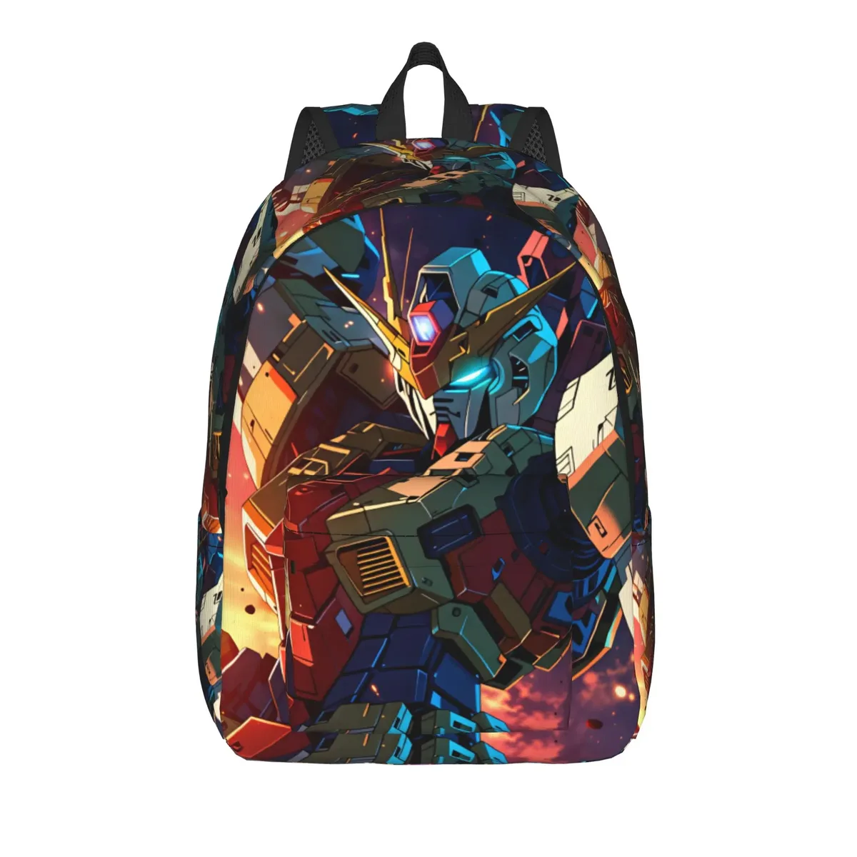 sac à dos gundam, sac à dos streetwear avec robot de dessin animé, sacs d'école unisexes, grands sacs de voyage, sac à dos design