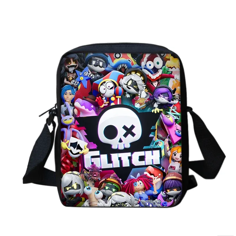 murder drones garçons et filles dessin animé imprimé sac à bandoulière enfants fourre-tout décontracté sac de téléphone hommes et femmes sac à provisions meilleur cadeau d'anniversaire