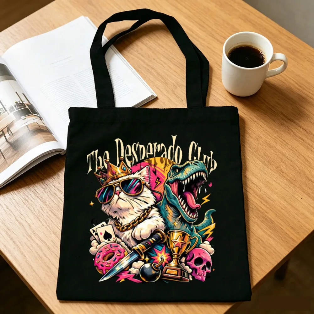 sac cabas réutilisable en toile dungeon crawler carl, style y2k, sac à bandoulière femme