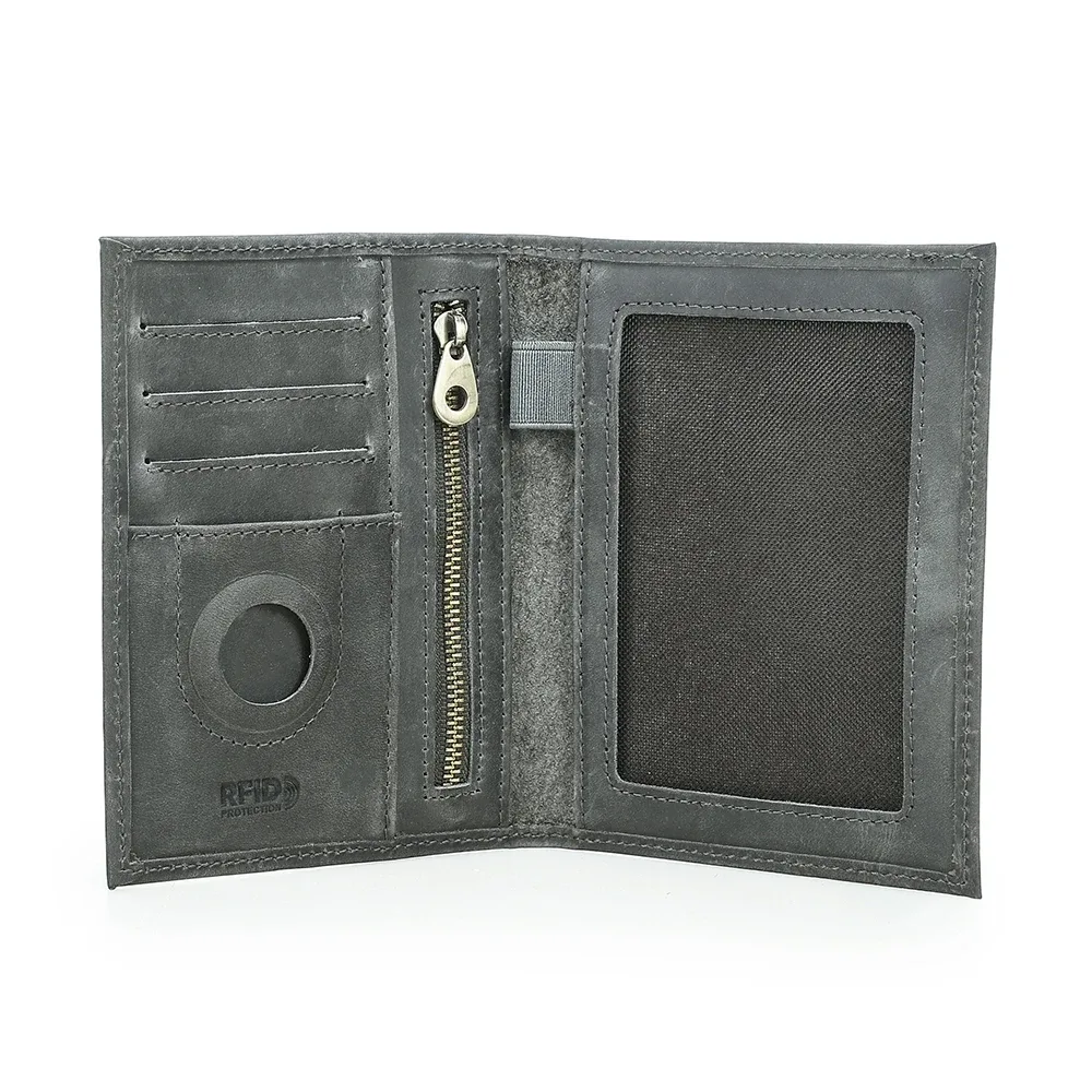 porte-passeport en cuir de vache véritable, portefeuille de voyage avec étui airtag, pochette anti-perte, porte-carte, blocage rfid, couverture de passeport