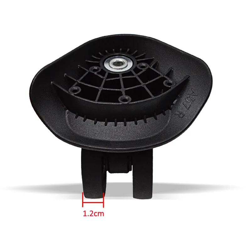 roue de remplacement a57 pour bagages, pivotante, universelle, noire, double rangée, pour valises a57-fsl