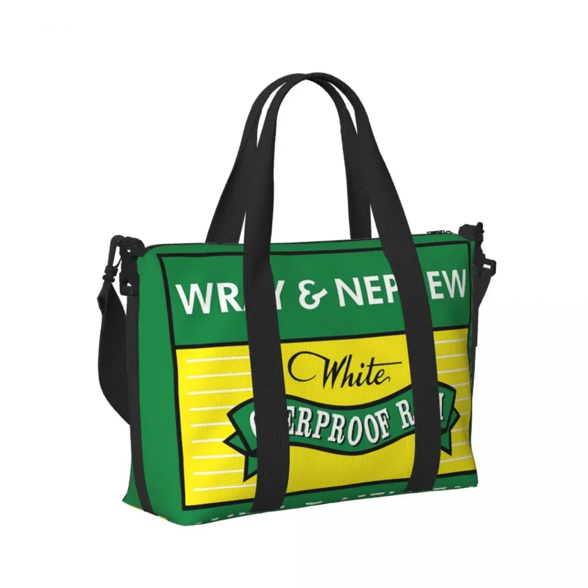 sac de voyage de plage personnalisé wray and nephew (1), fourre-tout de grande capacité pour salle de sport, yoga, sac à bandoulière de shopping pour femmes