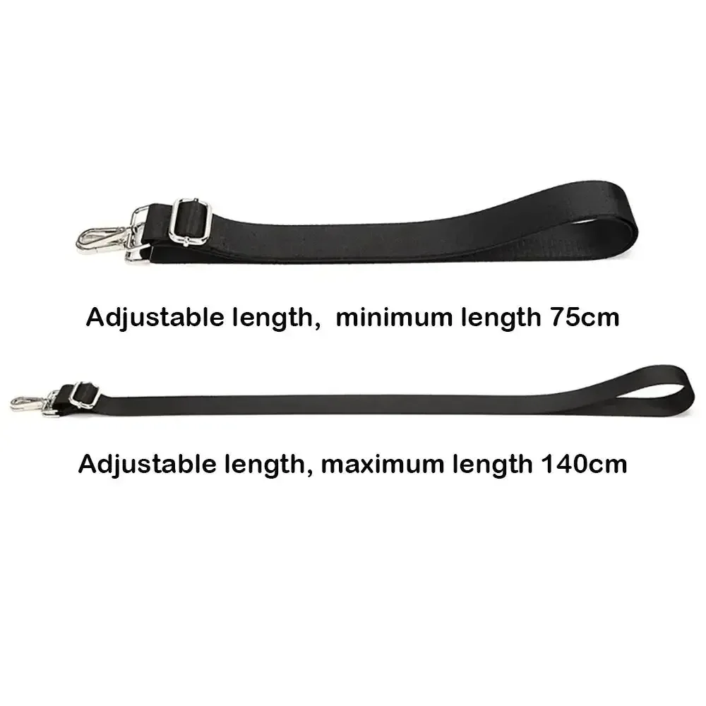 sangle de sac réglable en nylon noir, 70-140cm, poignée de sac à main unisexe détachable, sac à bandoulière, ceinture, accessoires de sac
