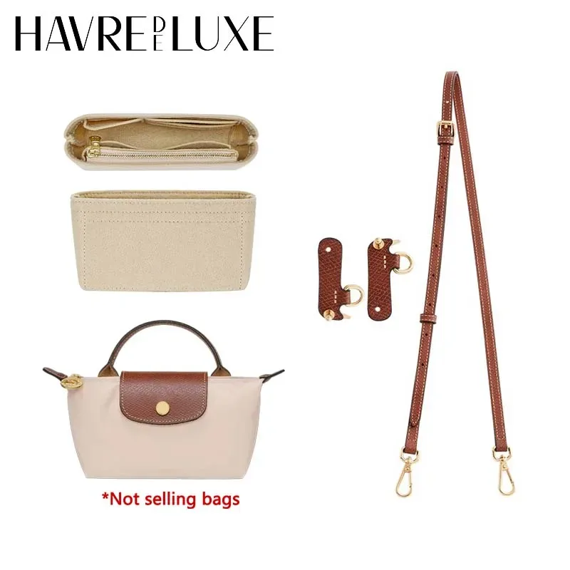 Organisateur de sac en feutre durable pour sac Longchamp mini pour femme, accessoire de rangement pour sac à bandoulière