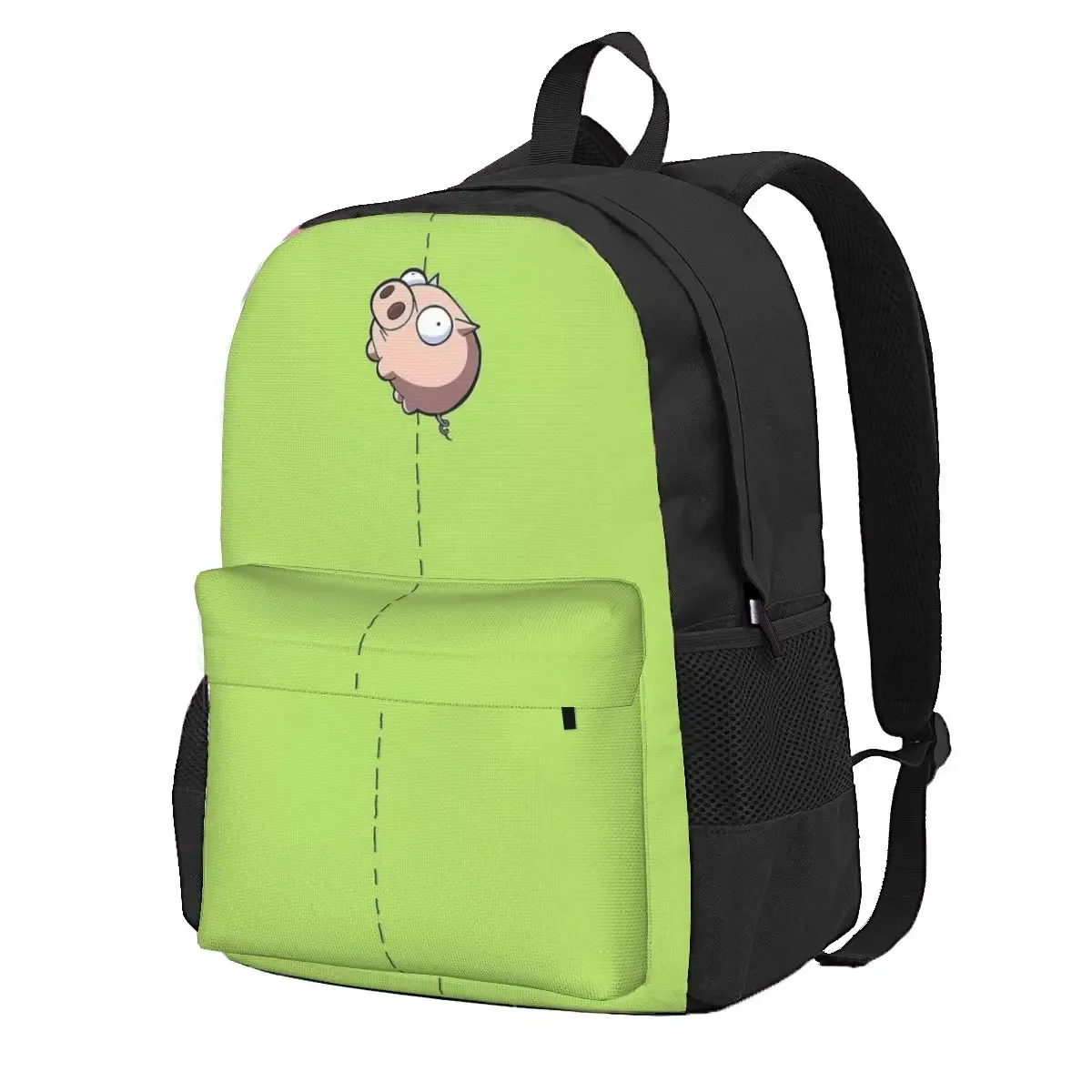 invader zim gir dib vert dib robot sac à dos mochila tendance étudiant sac d'école ordinateur portable sac à dos adolescent grand voyage sac à bandoulière