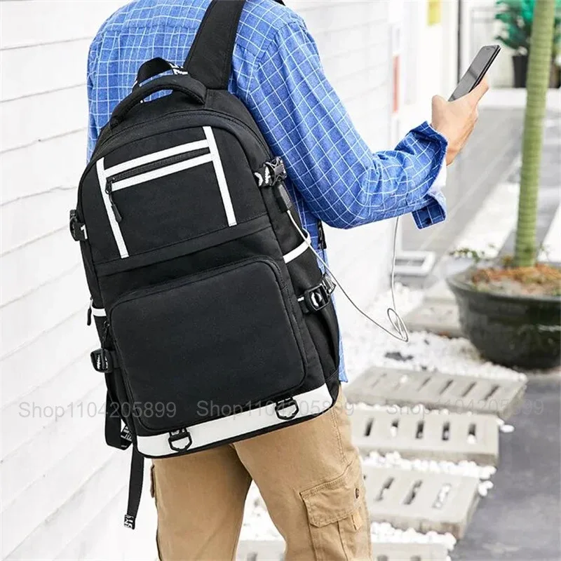 sacs à dos jujutsu kaisen, mochila anime, cartable pour étudiants et adolescents, sac à dos décontracté pour hommes et femmes avec charge usb, sac à dos pour ordinateur portable, voyage en plein air