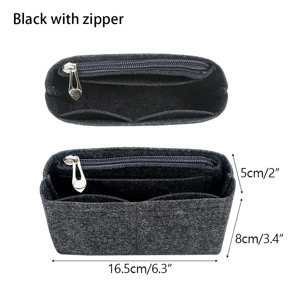 1 pièces multi-poches sac organisateur pour longchamp mini sac sac de rangement le sac de doublure feutre sac à main insérer sac à main doublure sac