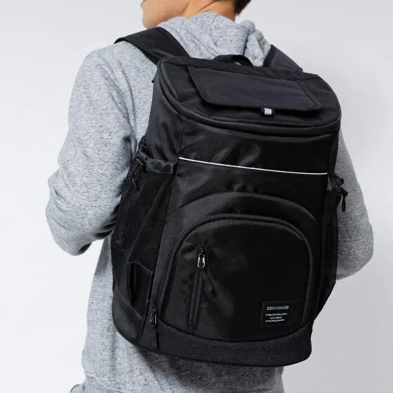 sac à dos isotherme souple pour réfrigérateur, réfrigérateur isotherme thermique, voyage en plein air, plage, bière glacée, 30l