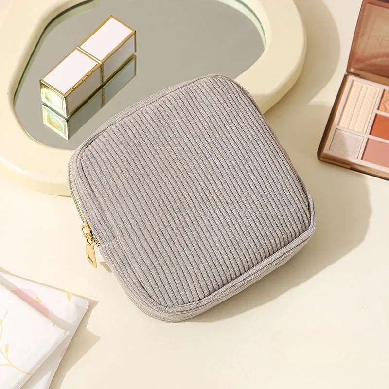 2025 mode maquillage rouge à lèvres serviettes hygiéniques étui mini pochette de rangement cosmétique femmes ins voyage organisateur sacs petite pochette