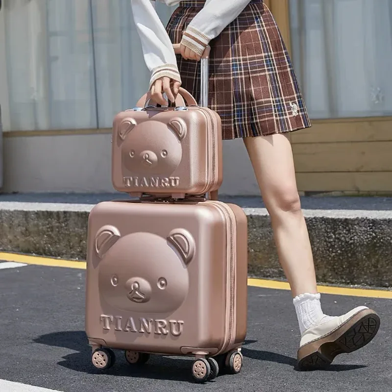 valise de voyage avec sac à main de 20 pouces, sac à roulettes pour filles, valise à la mode pour femmes, ensemble de bagages roulants, nouvelle collection 2023
