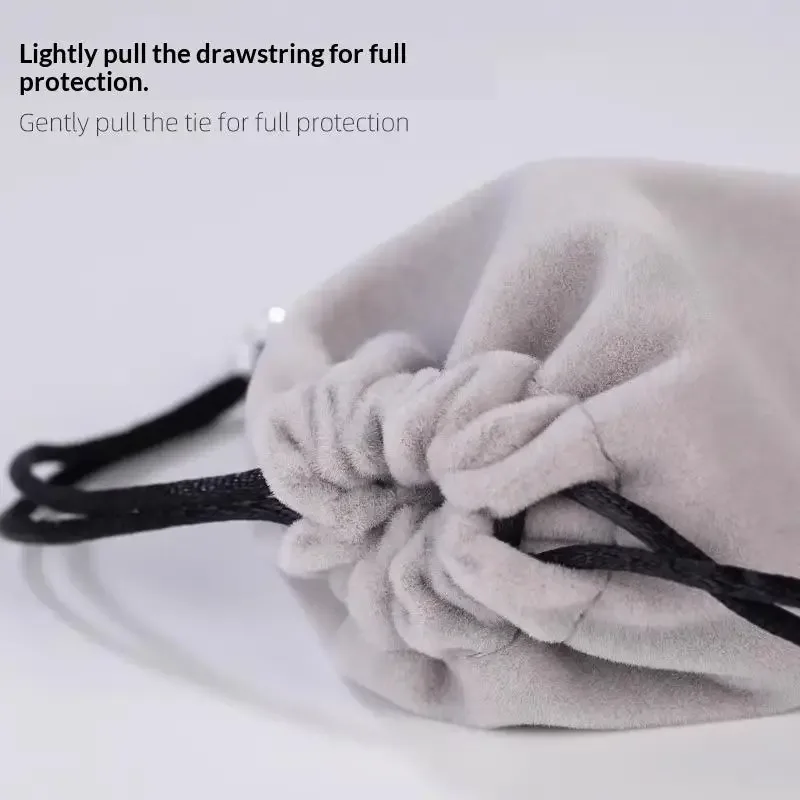 pochette multifonction en flanelle avec cordon de serrage, pour téléphone portable, lunettes de soleil, gadgets électroniques - sac de rangement pour voyage