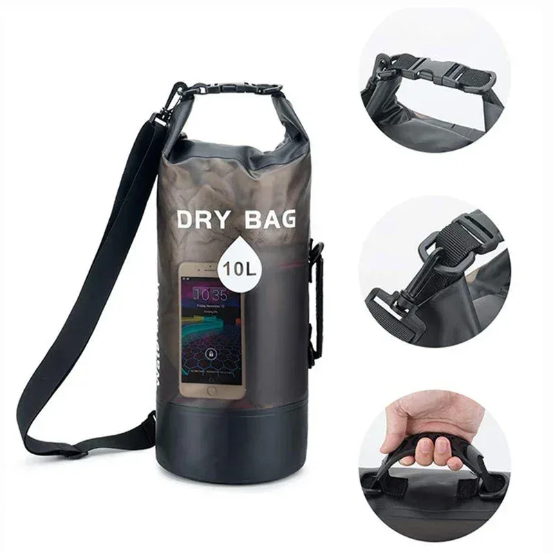 10l 20l sac sec sac de rangement étanche pochette pour natation trekking rafting canotage kayak rafting sacs secs sac à dos xd117y