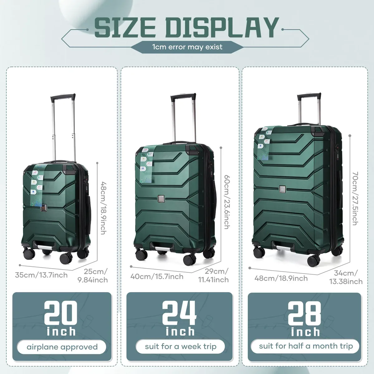 bagage multifonctionnel de grande capacité, valise de voyage, porte-bagages, valise d'embarquement robuste et durable, étudiants et entreprises